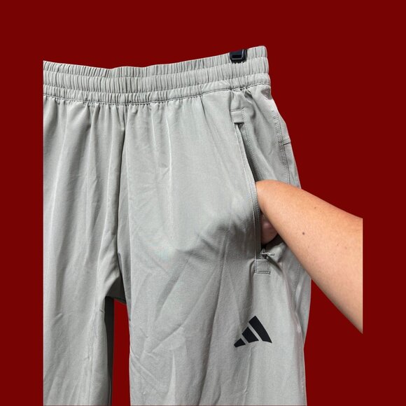 Adidas - Men's Mid-Rise Workout Pant - Light Green - Small - Picture 15 of 16